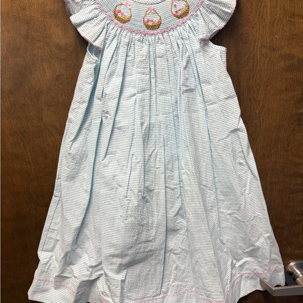 Girls Smocked Easter Dress